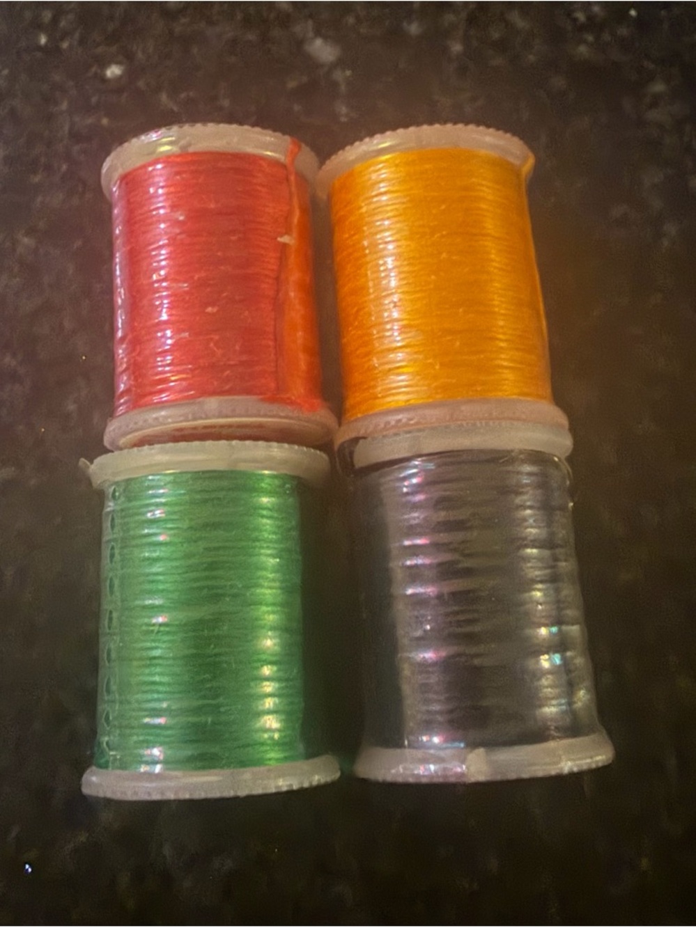(4) LAGARTUN- French Silk Floss - Fly Tying material - 6 strands 8 yds - NWOT